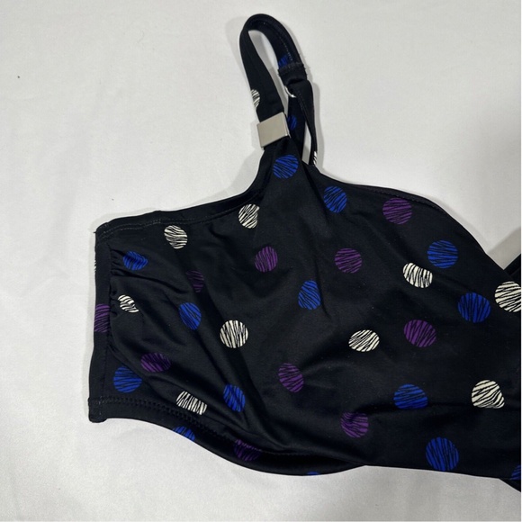 NWT Miraclesuit [ 38DD ] Spotted Surplice Bra Top + [‎ 14 ] Norma Jean Bottom - Picture 9 of 16